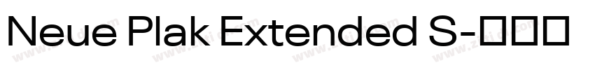 Neue Plak Extended S字体转换 Neue Plak Extended S字体转换